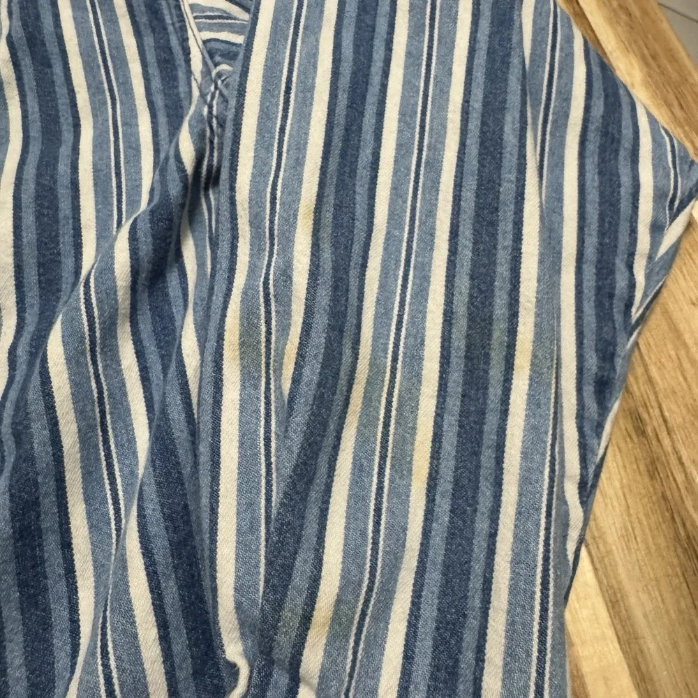 Vintage‎ Levis Shirt Mens XL Denim Striped Long Sleeve Button Up Western 90s